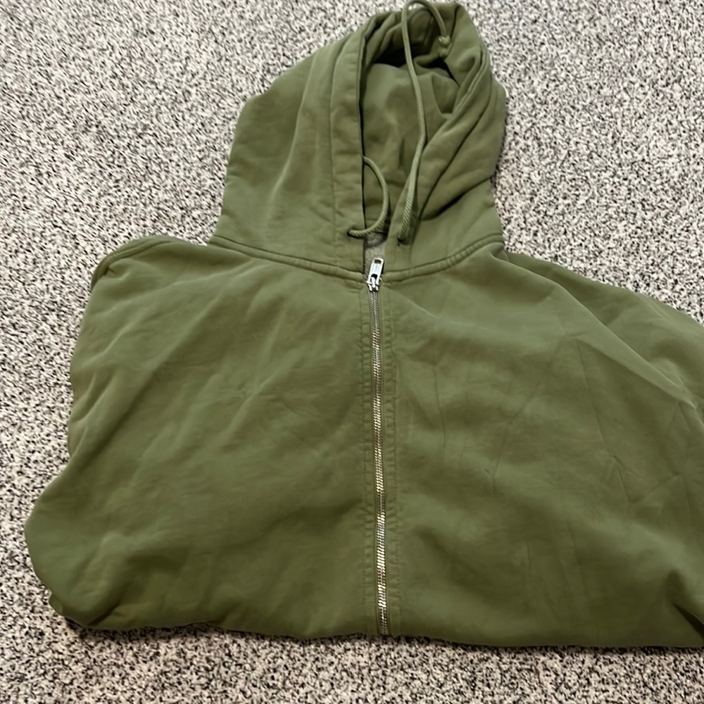 Green hoodie